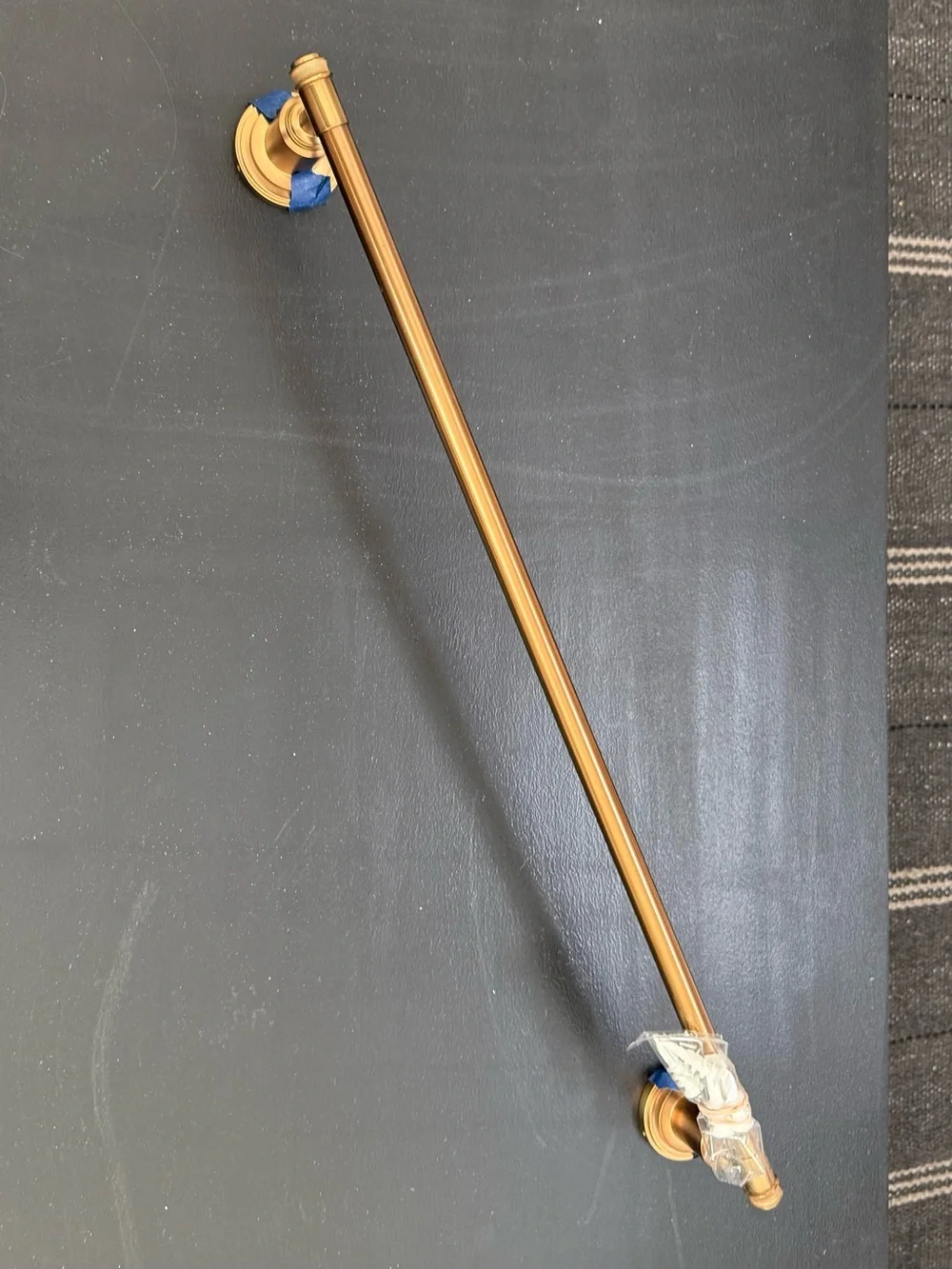 REJUVENATION Heritage Brass 24 inch Rigdon Towel Bar